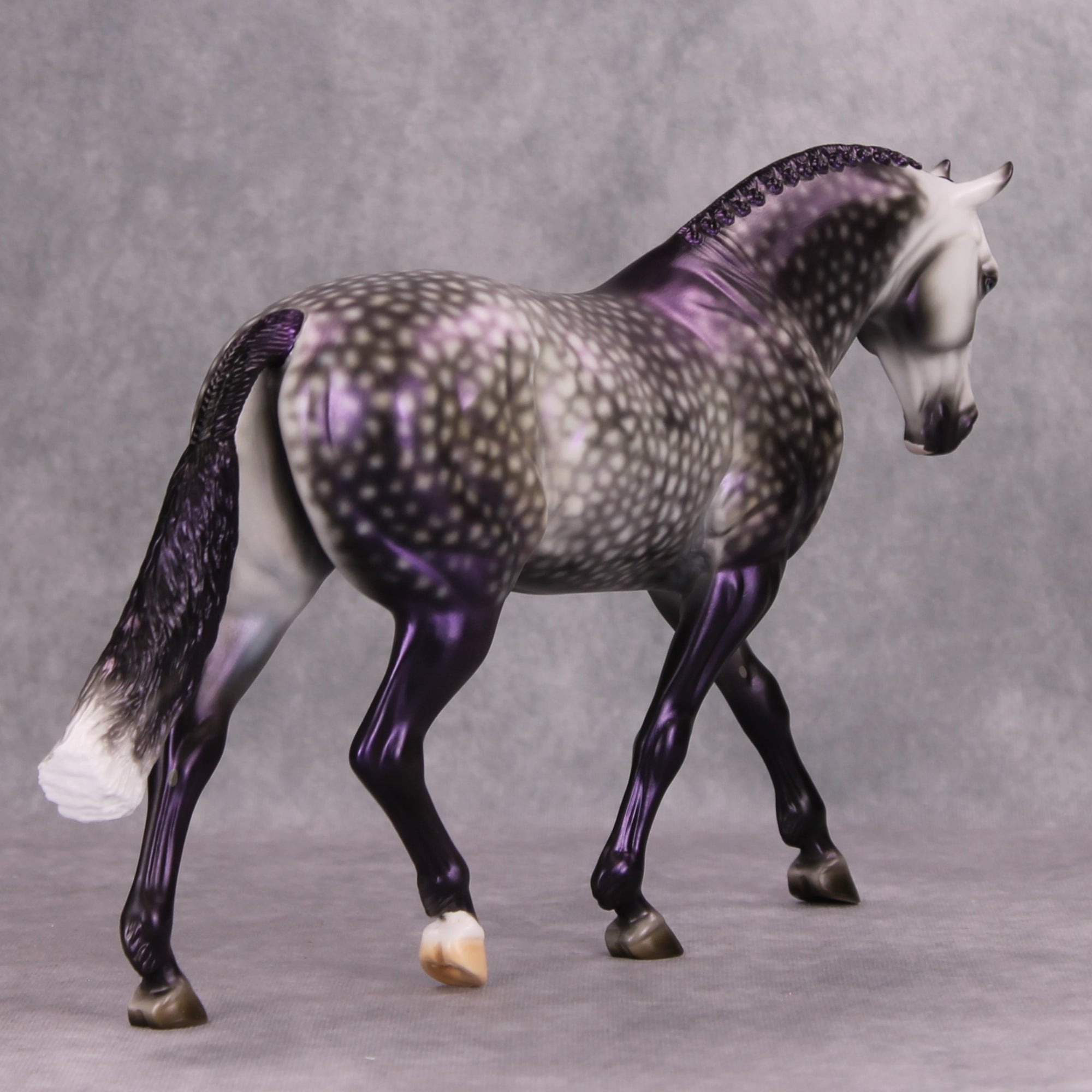 Memoriam OOAK Dark Dapple Grey with Lavender Sheen Irish Draft by Ashley Palmer MM24 Best Offer