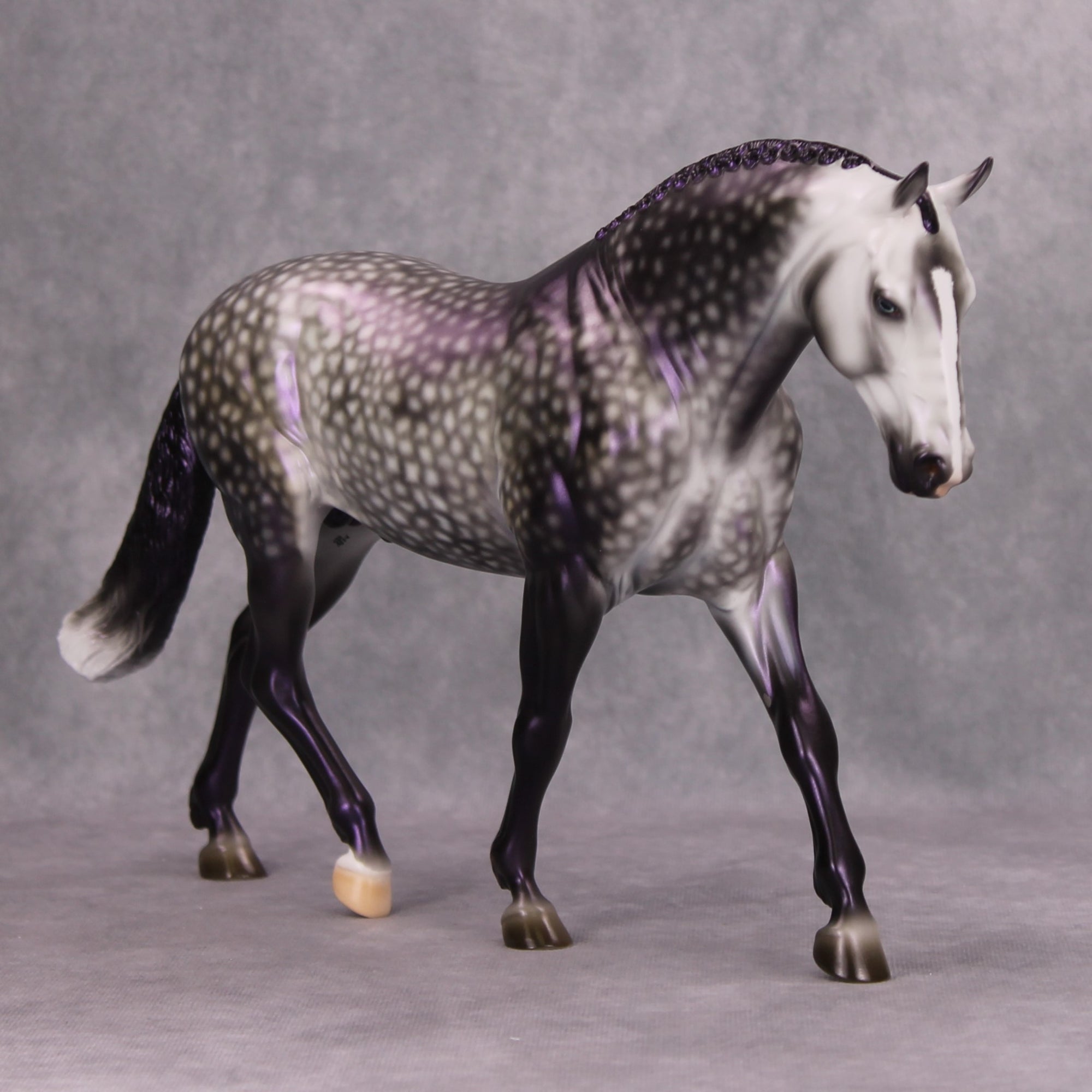 Memoriam OOAK Dark Dapple Grey with Lavender Sheen Irish Draft by Ashley Palmer MM24 Best Offer