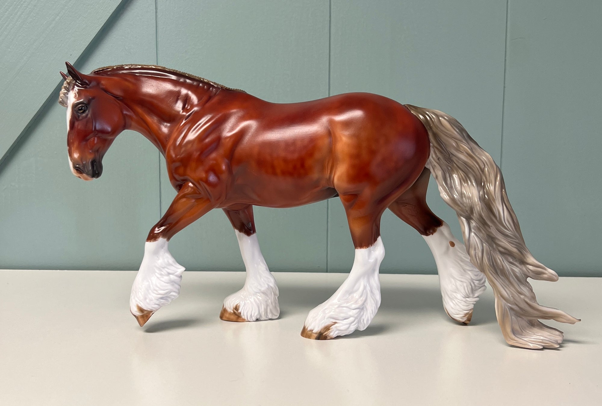 El Finito OOAK Chestnut Braided Custom Irish Cob By Julie Keim SHCF24 May End of Month Sale SS524