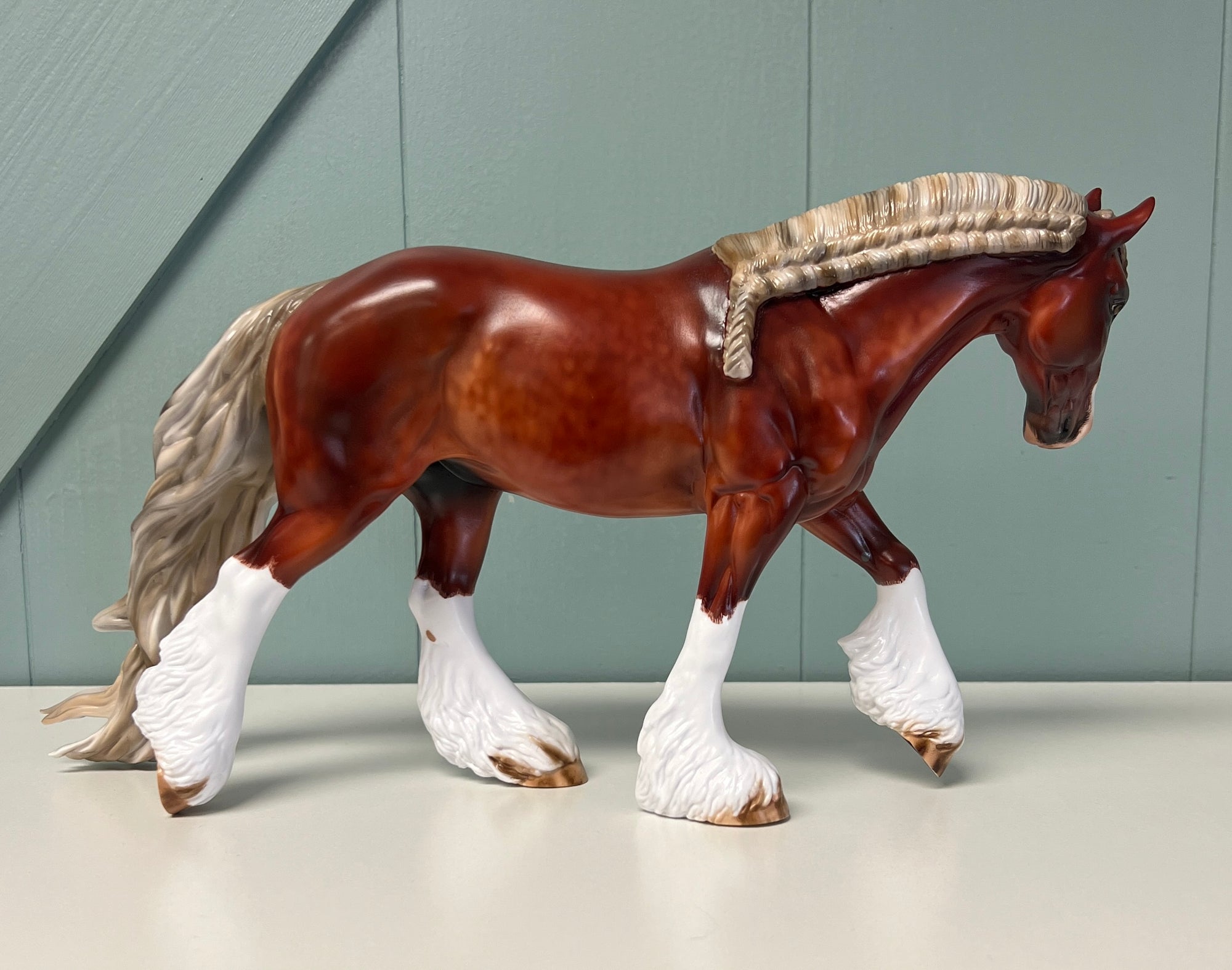El Finito OOAK Chestnut Braided Custom Irish Cob By Julie Keim SHCF24 May End of Month Sale SS524