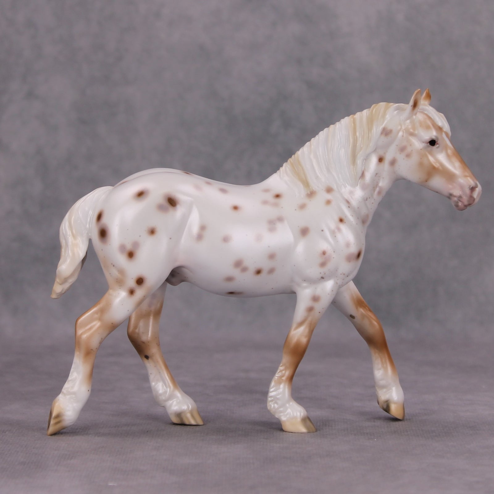 Dash of Cinnamon OOAK Chestnut Appy Pebble Draft By Ellen Robbins MM24