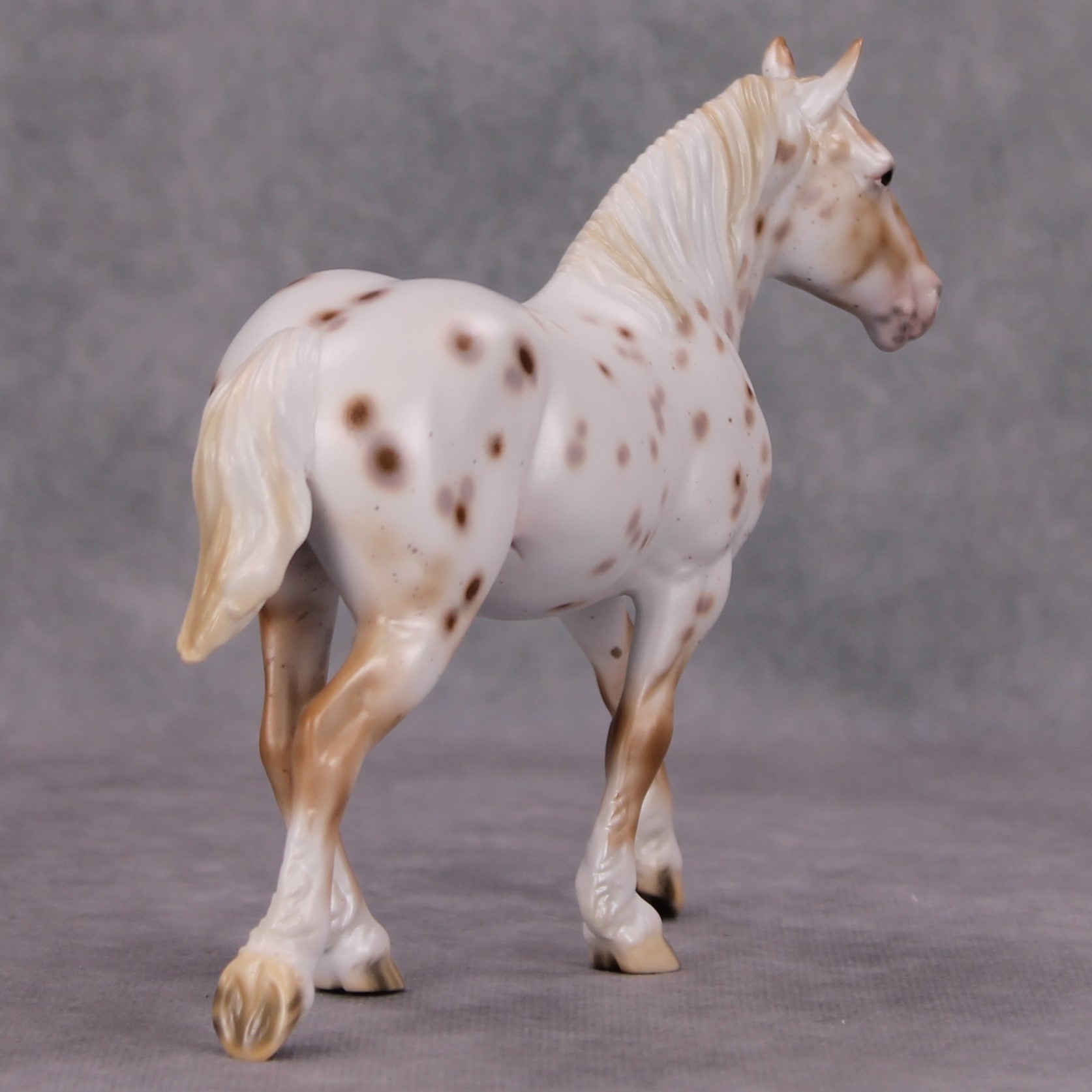 Dash of Cinnamon OOAK Chestnut Appy Pebble Draft By Ellen Robbins MM24