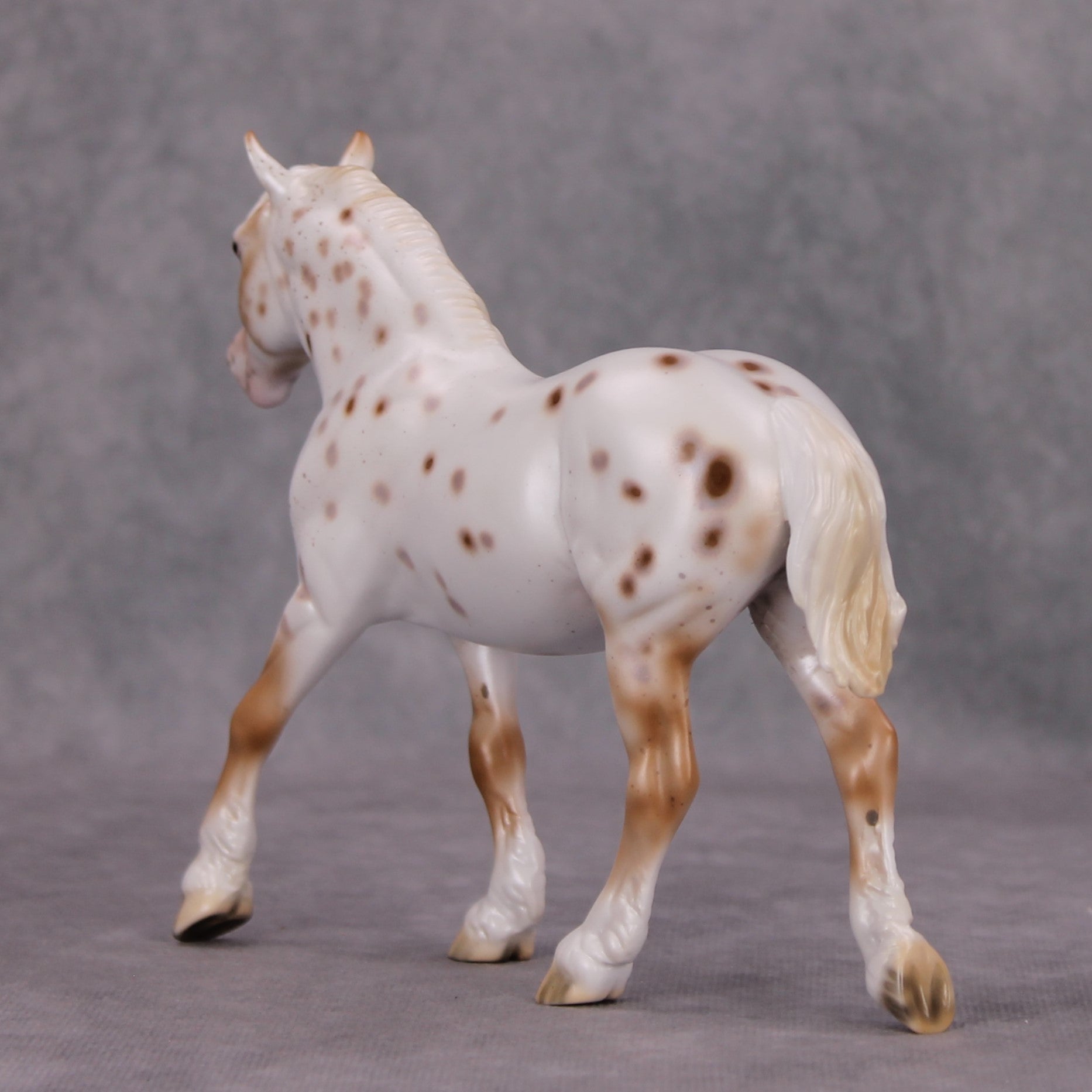 Dash of Cinnamon OOAK Chestnut Appy Pebble Draft By Ellen Robbins MM24