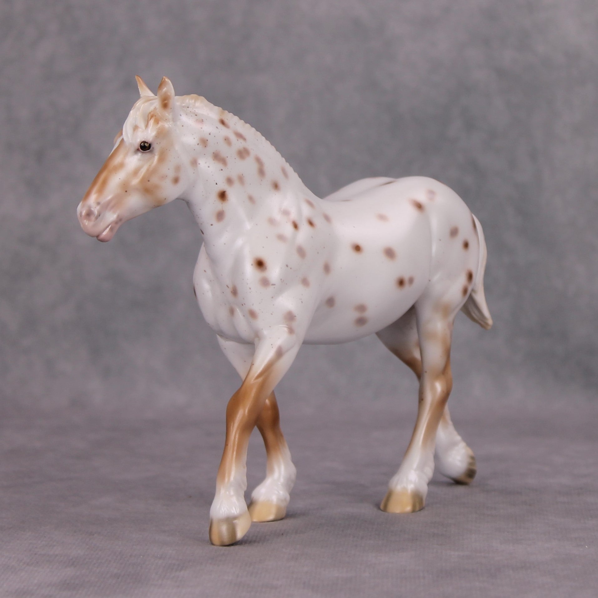 Dash of Cinnamon OOAK Chestnut Appy Pebble Draft By Ellen Robbins MM24