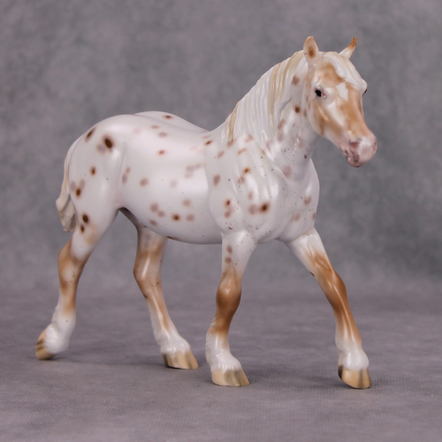 Dash of Cinnamon OOAK Chestnut Appy Pebble Draft By Ellen Robbins MM24