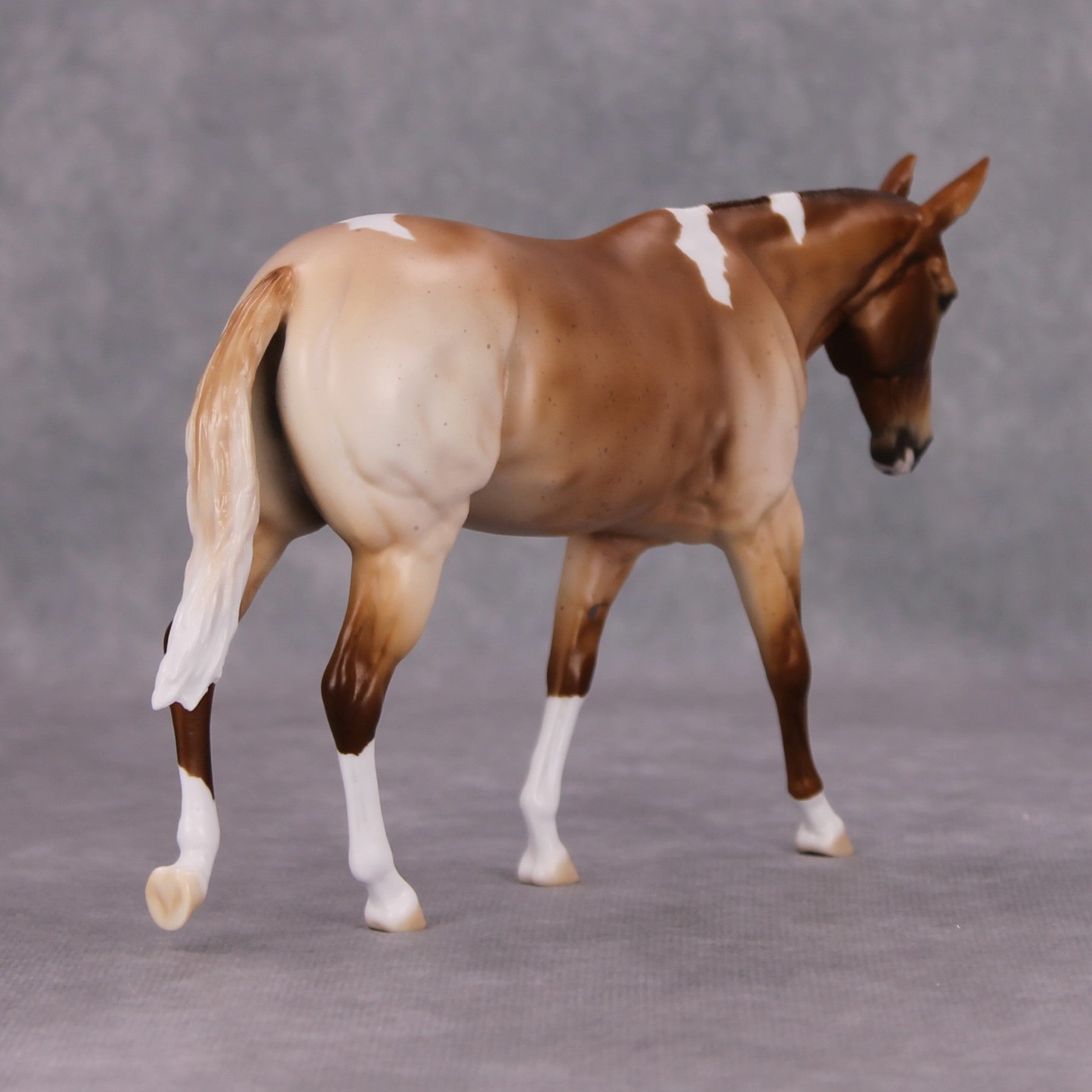 Cayenne OOAK Red Roan Pinto Pebble Mule By Ellen Robbins MM24 MHP Auction