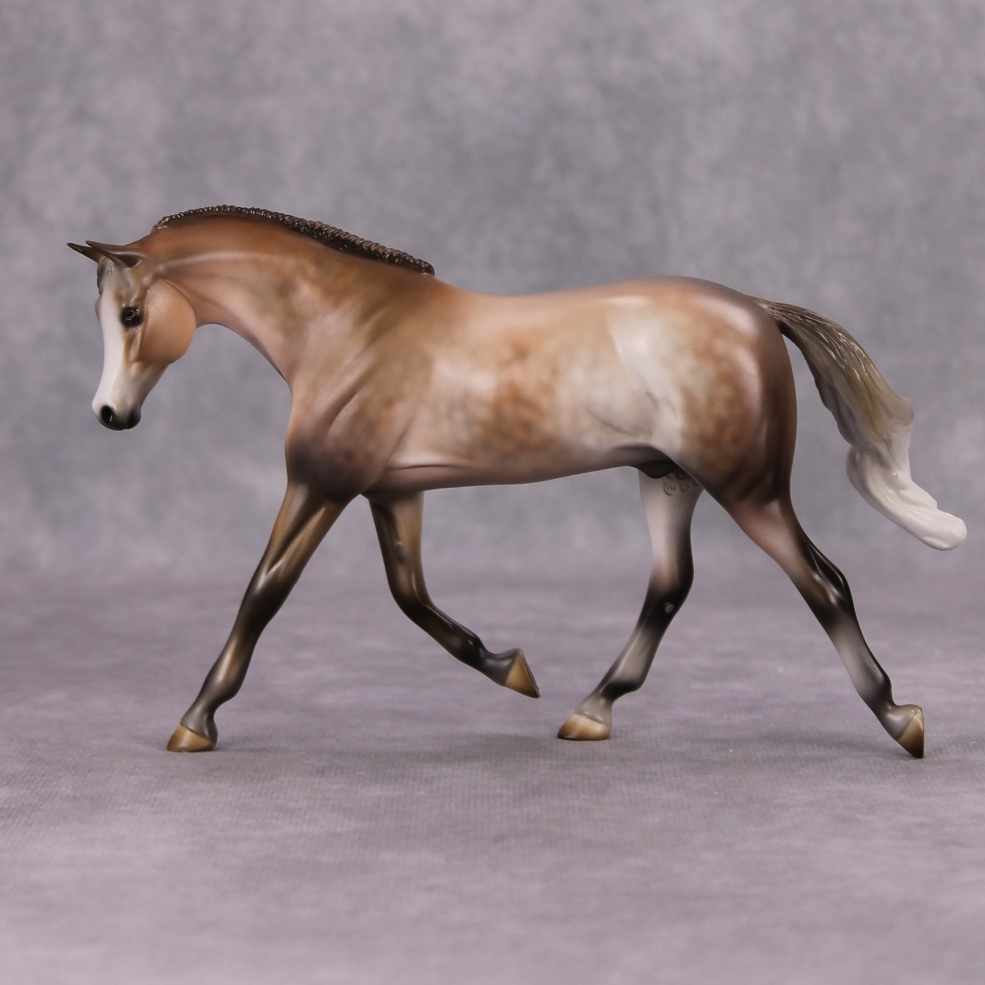 PREVIEW LISTING ONLY Ice Dancer OOAK Dappled Rose Grey Custom Pebble Warmblood By Julie Keim MM24 MHP Auction