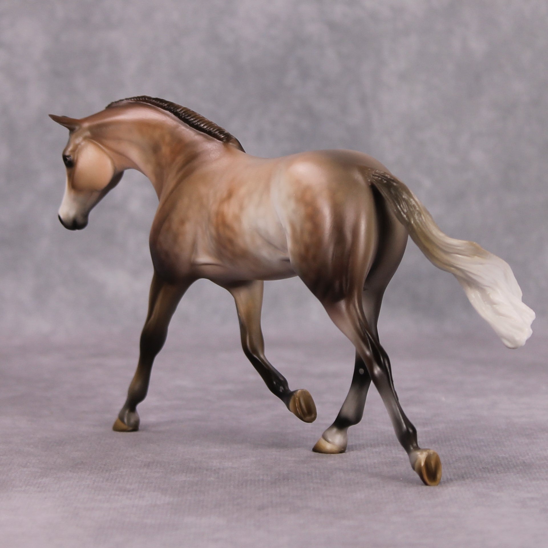 Ice Dancer OOAK Dappled Rose Grey Custom Pebble Warmblood By Julie Keim MM24 MHP Auction