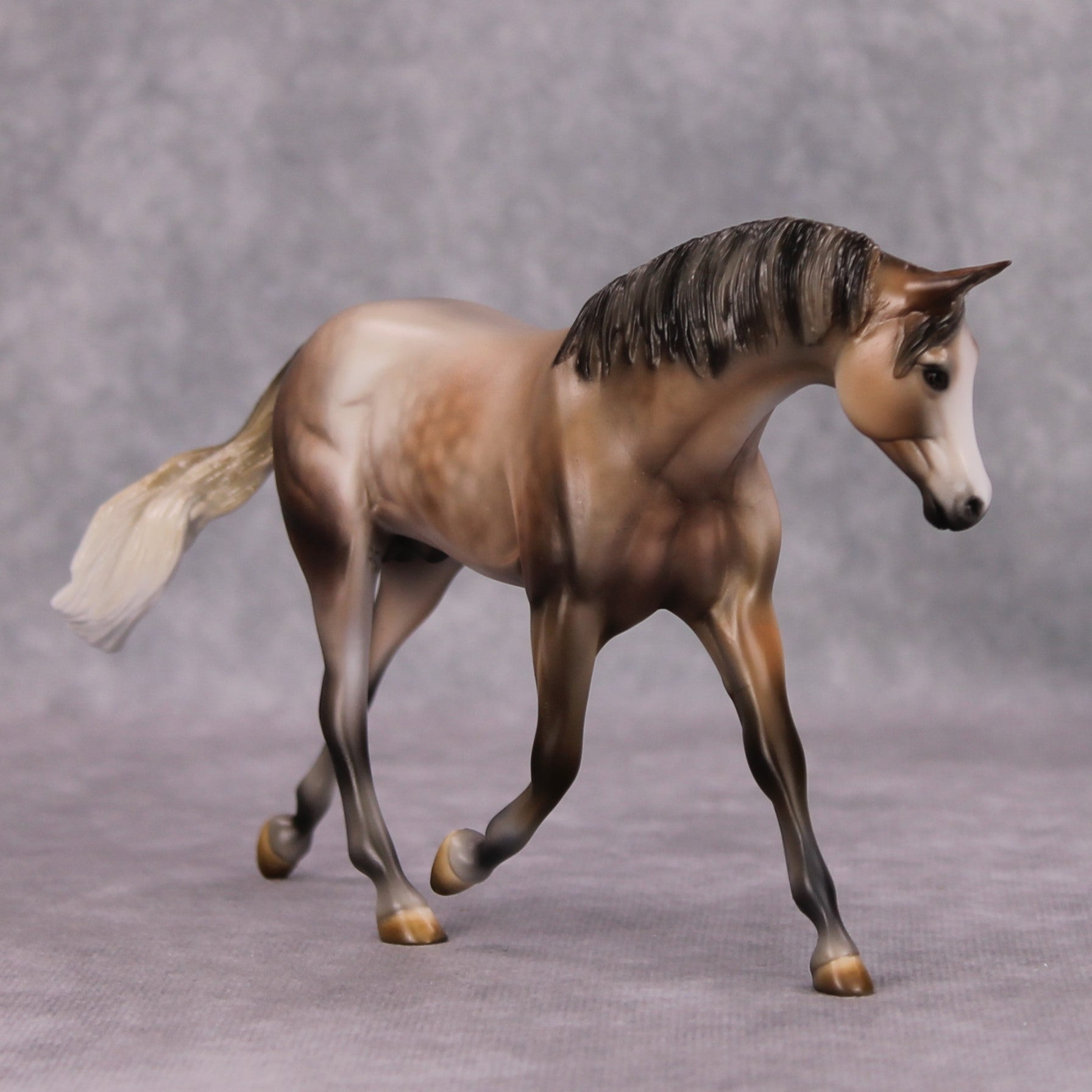 Ice Dancer OOAK Dappled Rose Grey Custom Pebble Warmblood By Julie Keim MM24 MHP Auction