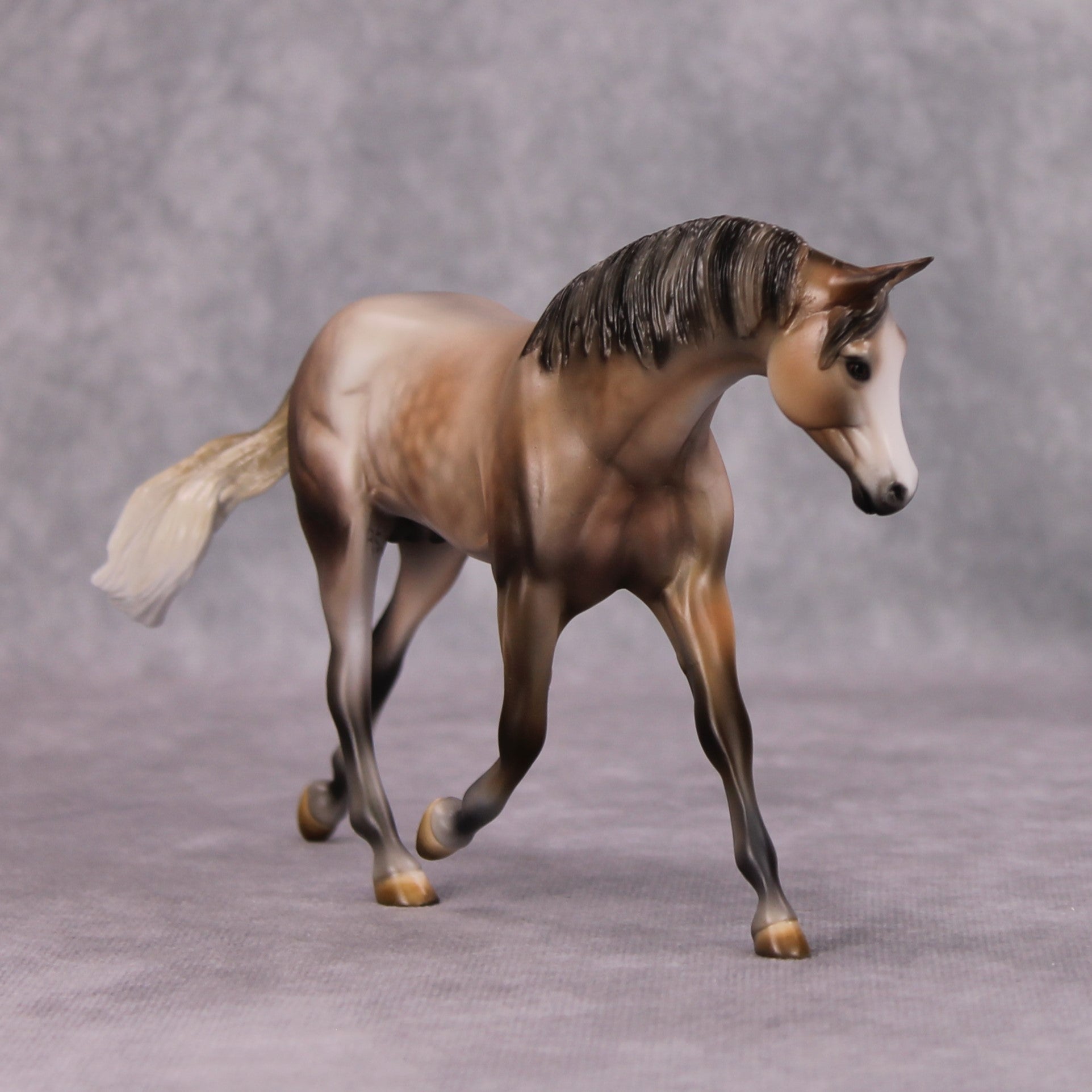 Ice Dancer OOAK Dappled Rose Grey Custom Pebble Warmblood By Julie Keim MM24 MHP Auction