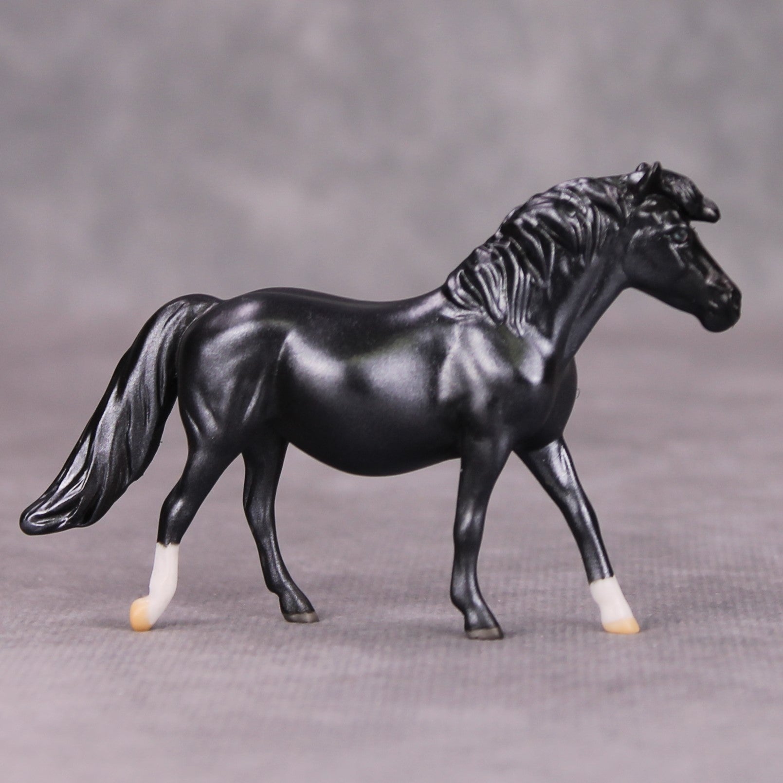 Thunder Snow OOAK Deco Lavender Steel Grey Chip Pony By Jamie Adamson MM24