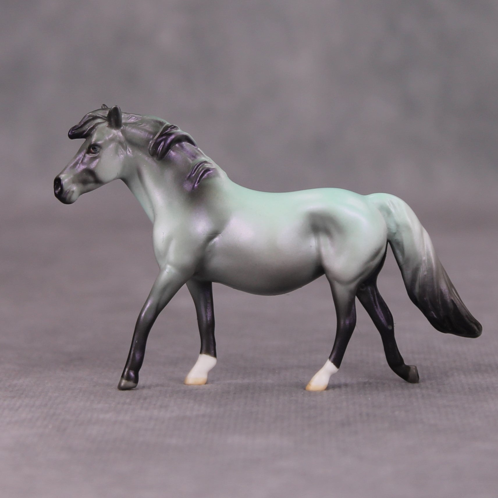 Keep Talking OOAK Green Purple Deco Pony Chip By Jamie Adamson MM24 Online Drawing Piece