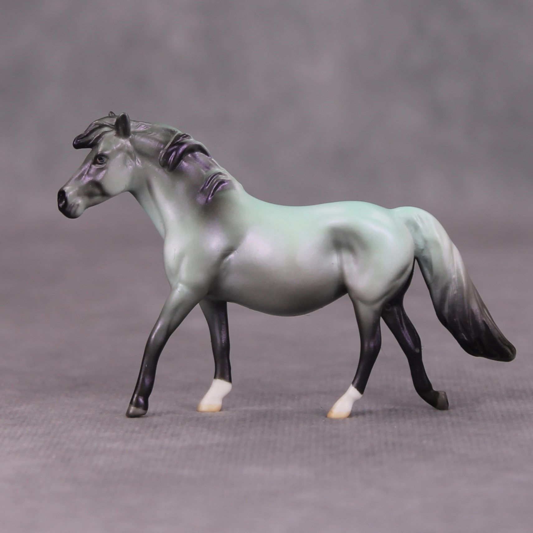 PREVIEW LISTING ONLY Keep Talking OOAK Green Purple Deco Pony Chip By Jamie Adamson MM24 Online Drawing Piece