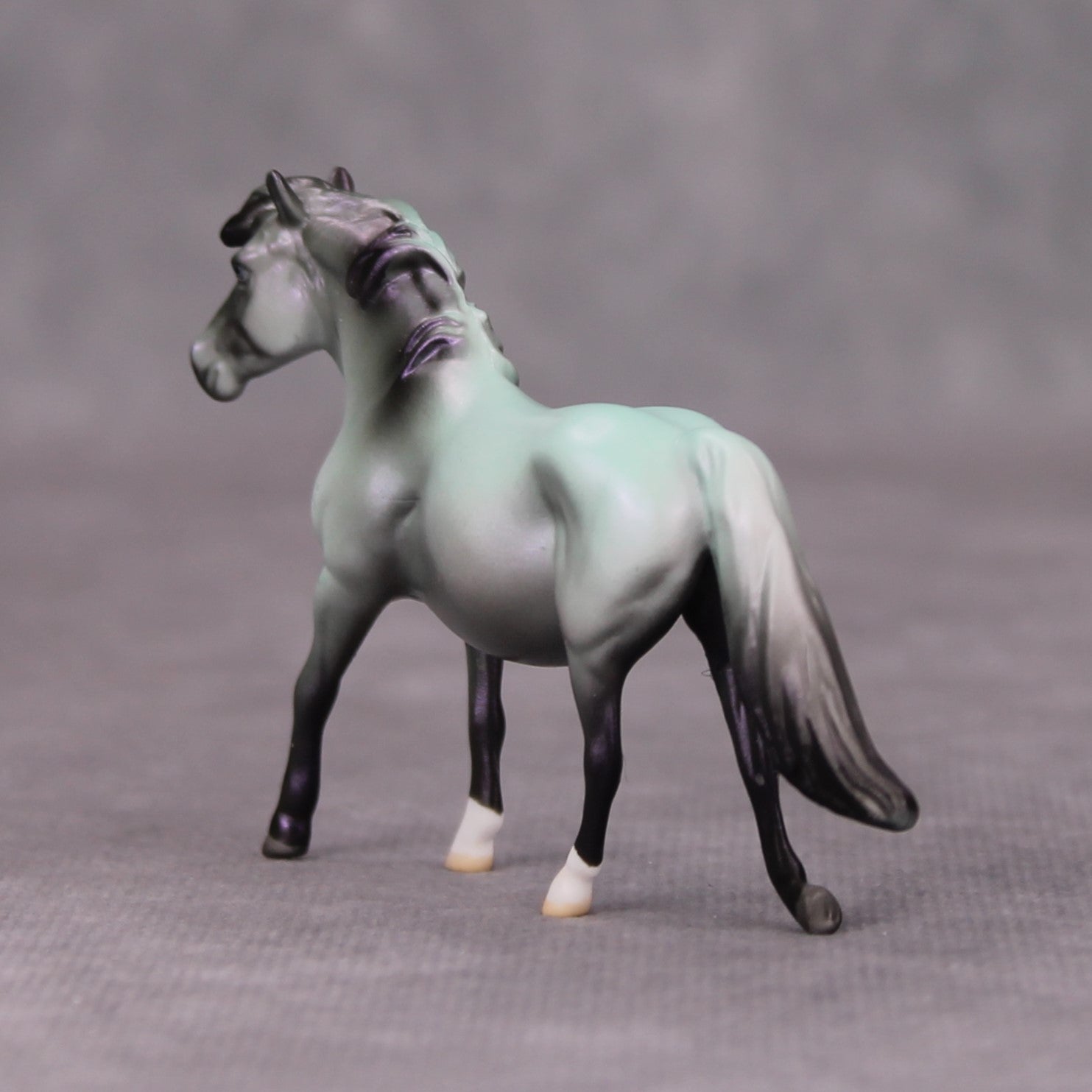 Keep Talking OOAK Green Purple Deco Pony Chip By Jamie Adamson MM24 Online Drawing Piece