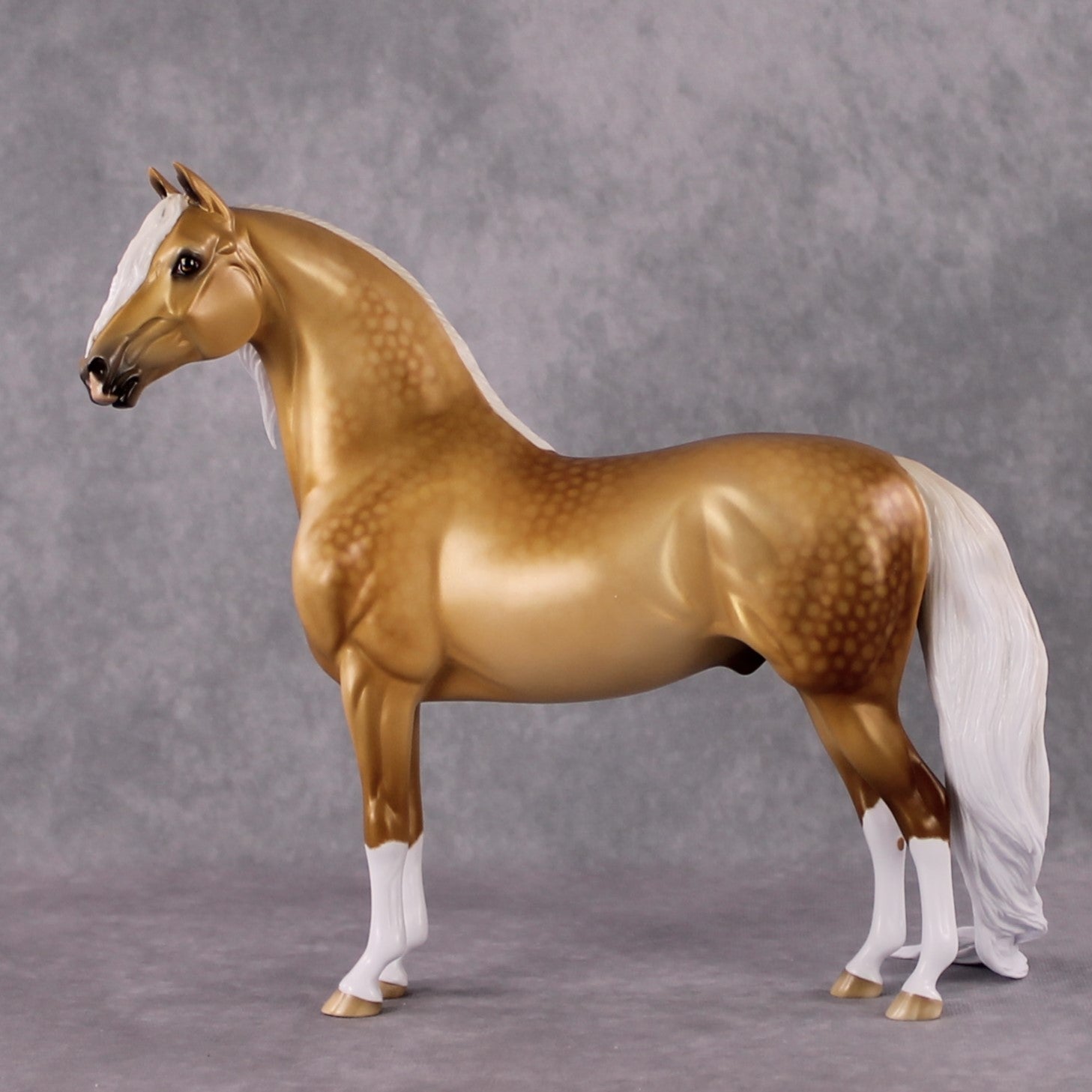 "Yutori" OOAK FCM Stone Horses - Palomino Morgan by Ellen Robbins &amp; Matt Best Offer 02/18/2025