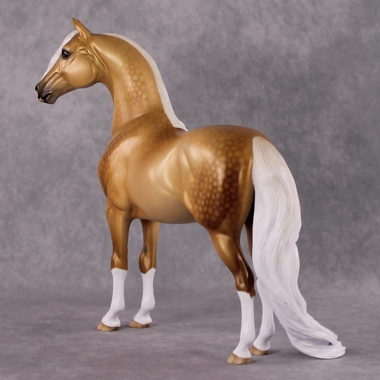 "Yutori" OOAK FCM Stone Horses - Palomino Morgan by Ellen Robbins &amp; Matt Best Offer 02/18/2025