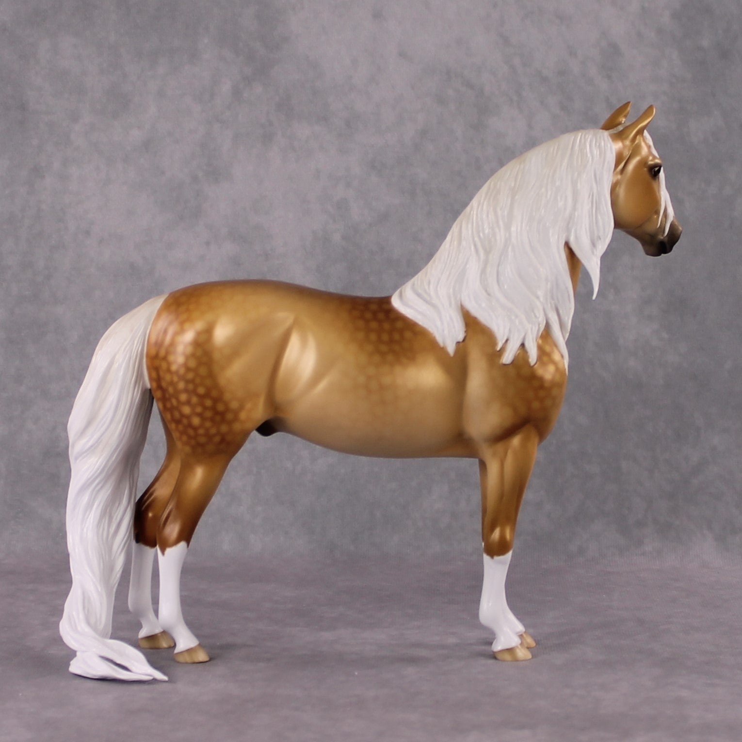 "Yutori" OOAK FCM Stone Horses - Palomino Morgan by Ellen Robbins &amp; Matt Best Offer 02/18/2025