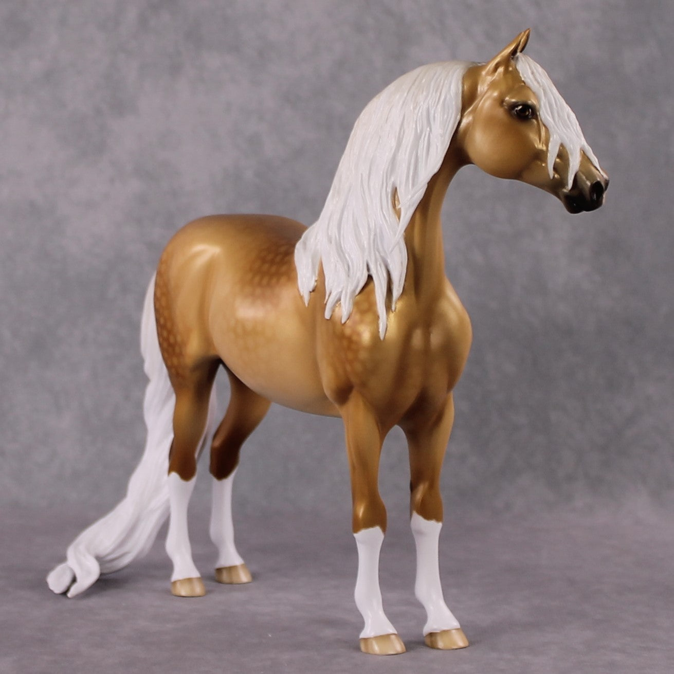 "Yutori" OOAK FCM Stone Horses - Palomino Morgan by Ellen Robbins &amp; Matt Best Offer 02/18/2025