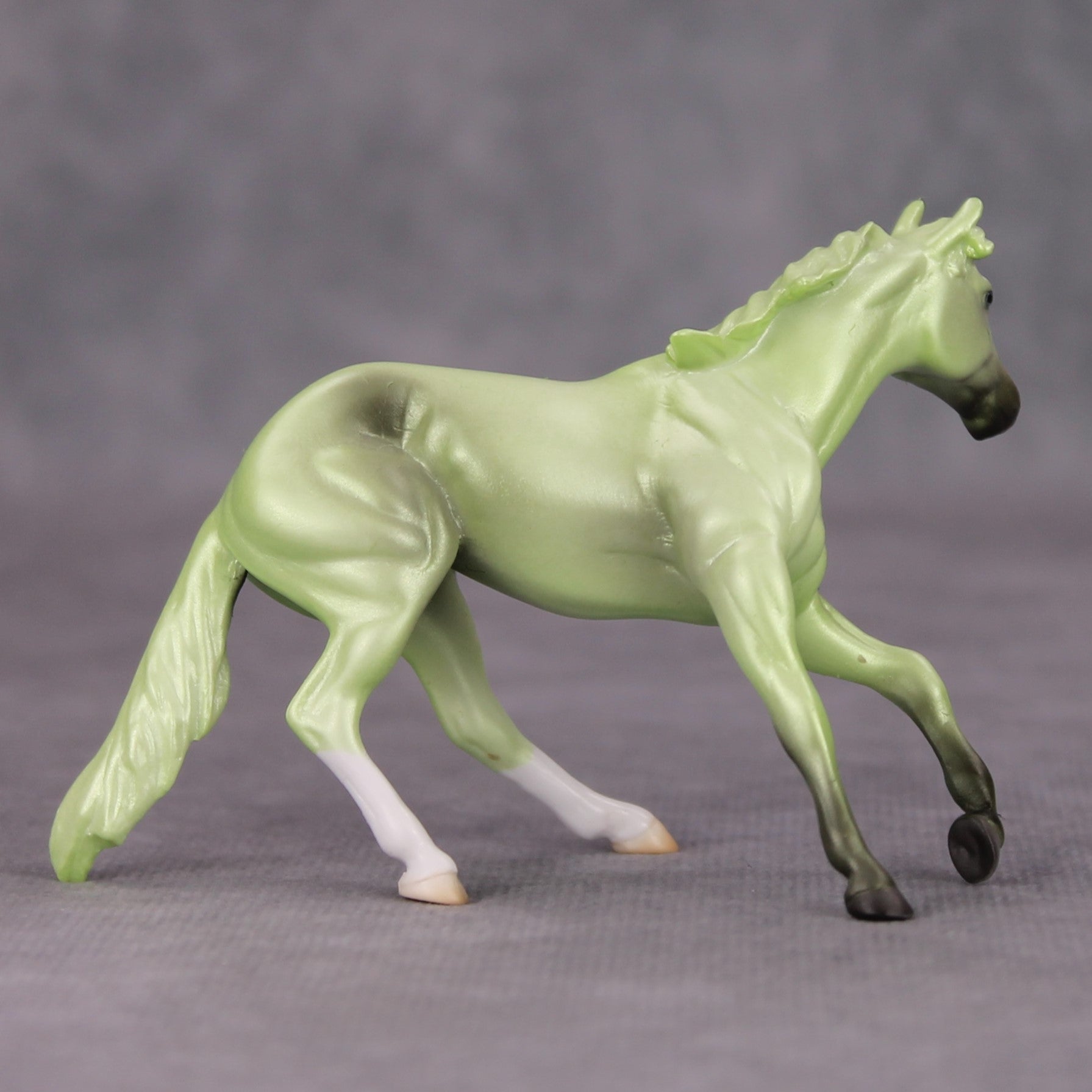 Spin Doctor OOAK Deco Skull Green Cutter Chip By Jamie Adamson MM24