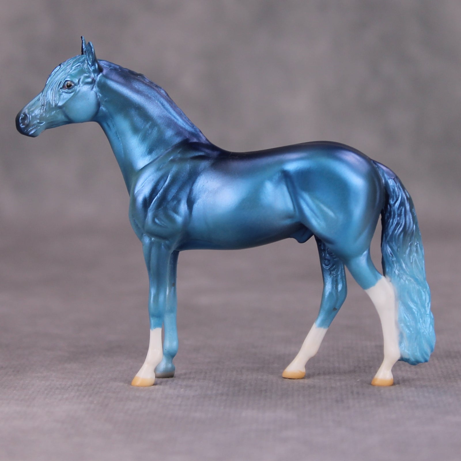 Sapphire OOAK Deco Blue Andalusian Chip By Jamie Adamson MM24