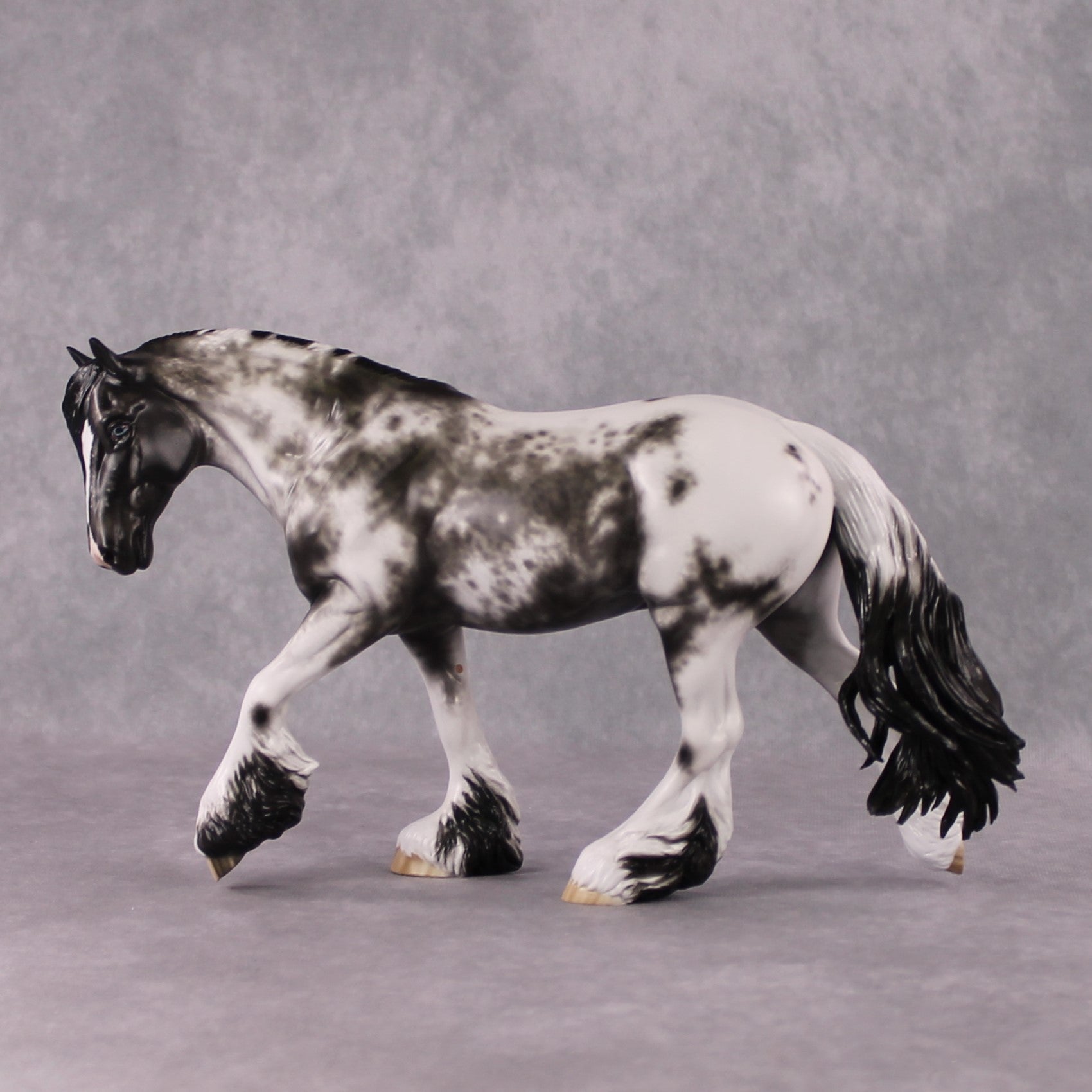 "Clove" OOAK FCM Stone Horses - Black Sabino Irish Cob by Sheryl Leisure &amp; Mona Best Offer 02/18/2025