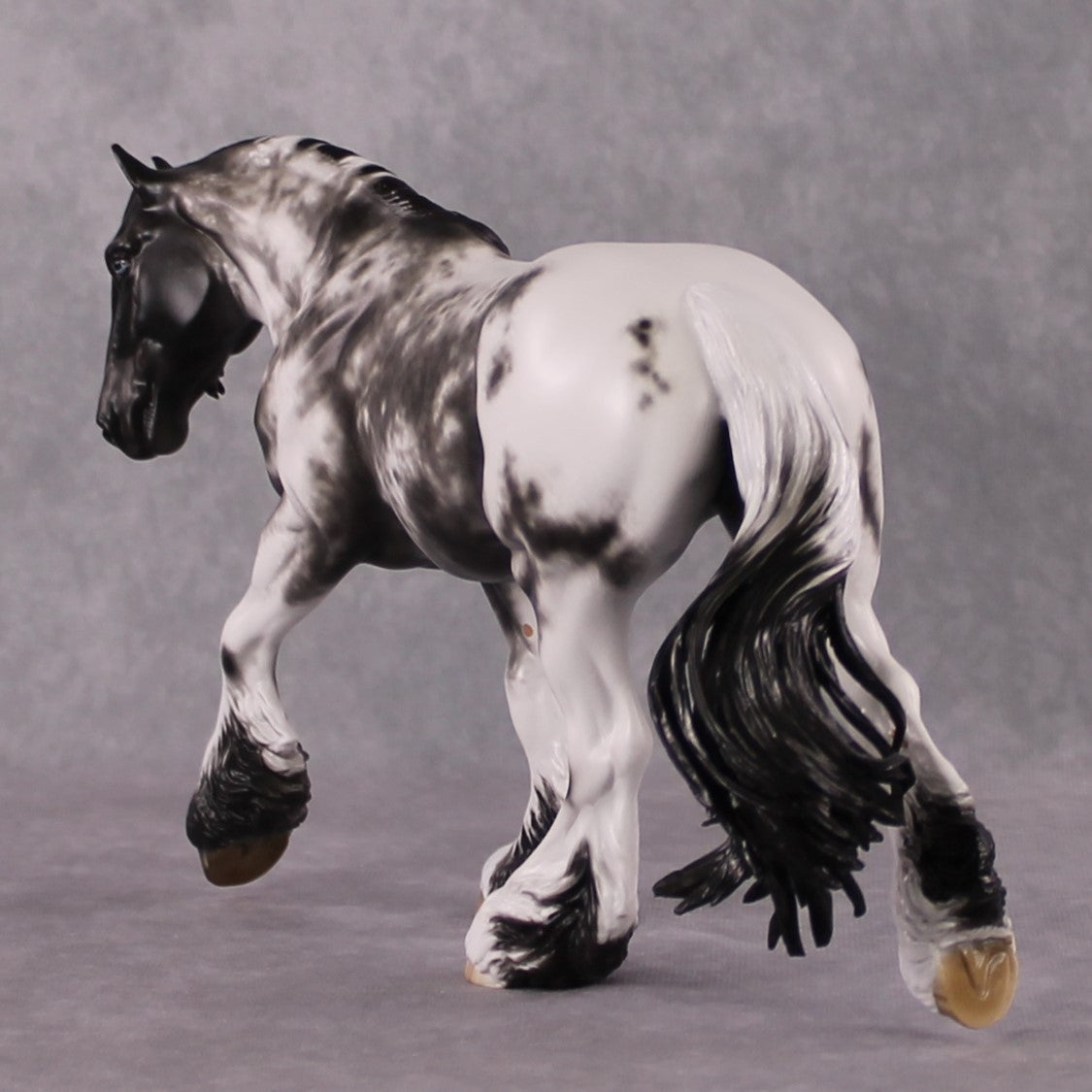 "Clove" OOAK FCM Stone Horses - Black Sabino Irish Cob by Sheryl Leisure &amp; Mona Best Offer 02/18/2025