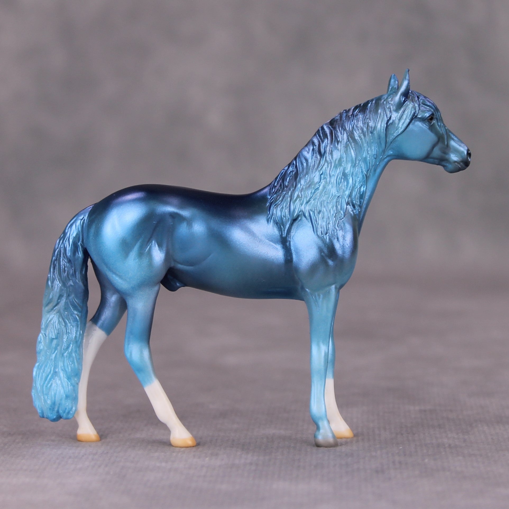 Sapphire OOAK Deco Blue Andalusian Chip By Jamie Adamson MM24