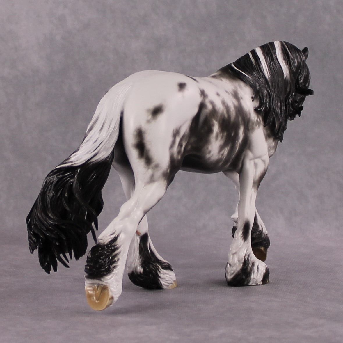"Clove" OOAK FCM Stone Horses - Black Sabino Irish Cob by Sheryl Leisure &amp; Mona Best Offer 02/18/2025