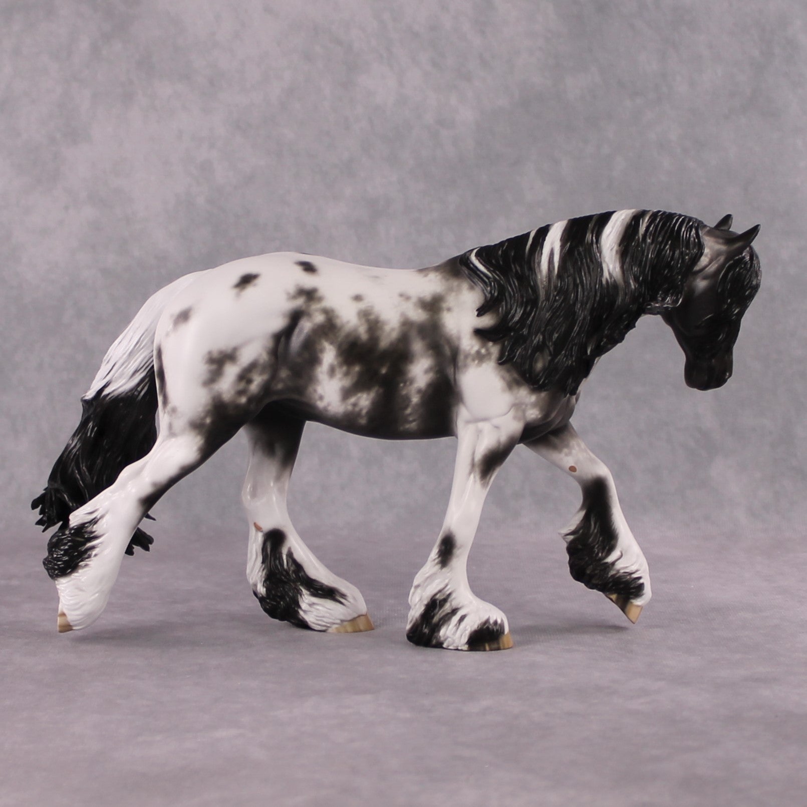 "Clove" OOAK FCM Stone Horses - Black Sabino Irish Cob by Sheryl Leisure &amp; Mona Best Offer 02/18/2025