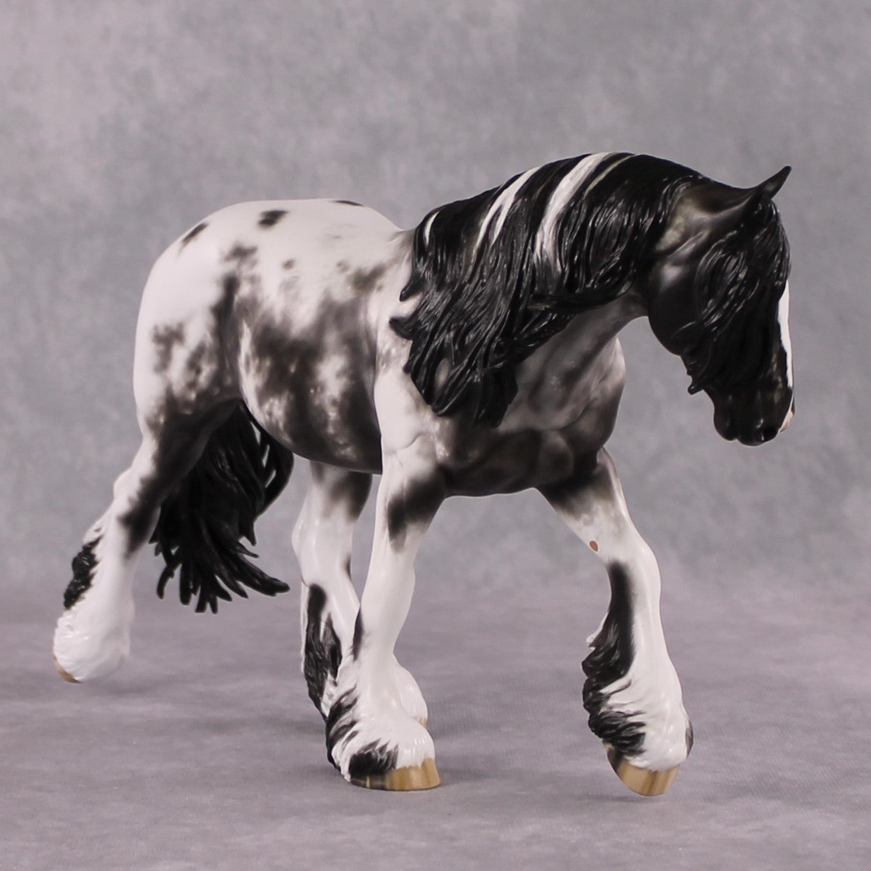 "Clove" OOAK FCM Stone Horses - Black Sabino Irish Cob by Sheryl Leisure &amp; Mona Best Offer 02/18/2025