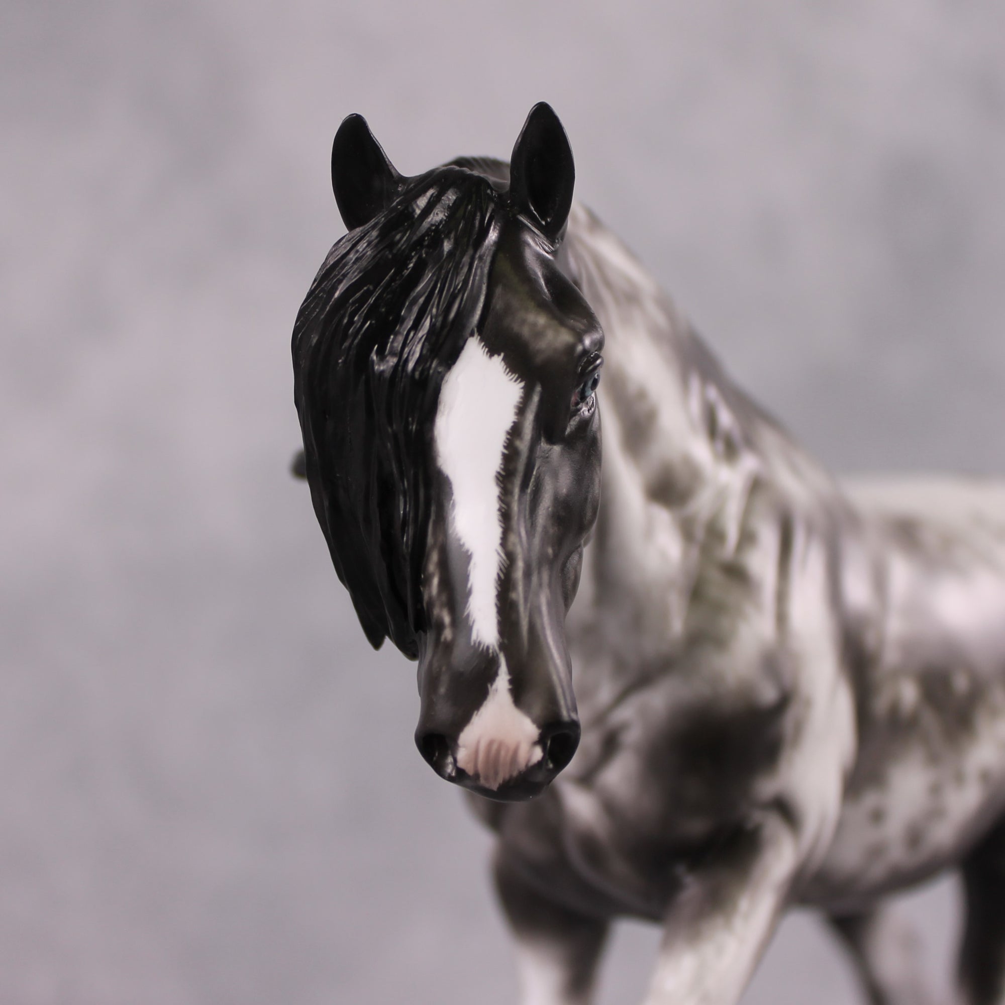 "Clove" OOAK FCM Stone Horses - Black Sabino Irish Cob by Sheryl Leisure &amp; Mona Best Offer 02/18/2025