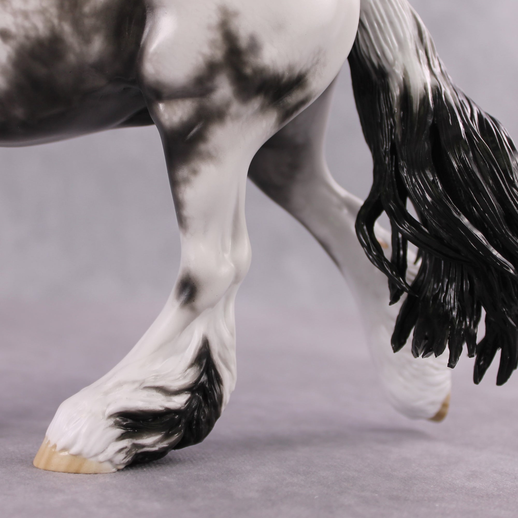 "Clove" OOAK FCM Stone Horses - Black Sabino Irish Cob by Sheryl Leisure &amp; Mona Best Offer 02/18/2025