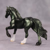 PREVIEW LISTING ONLY Hacking OOAK Deco Green Friesian Chip By Jamie Adamson MM24