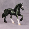 PREVIEW LISTING ONLY Hacking OOAK Deco Green Friesian Chip By Jamie Adamson MM24