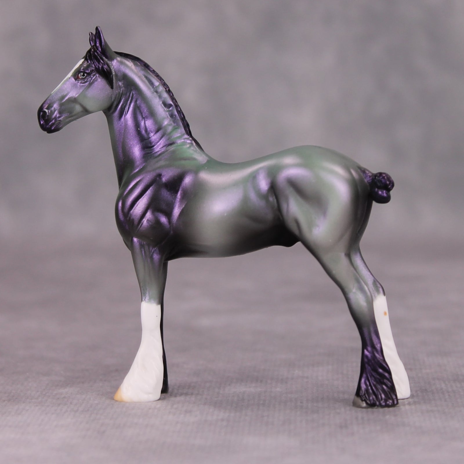 Cork It OOAK Deco Purple Green Draft Chip By Jamie Adamson MM24