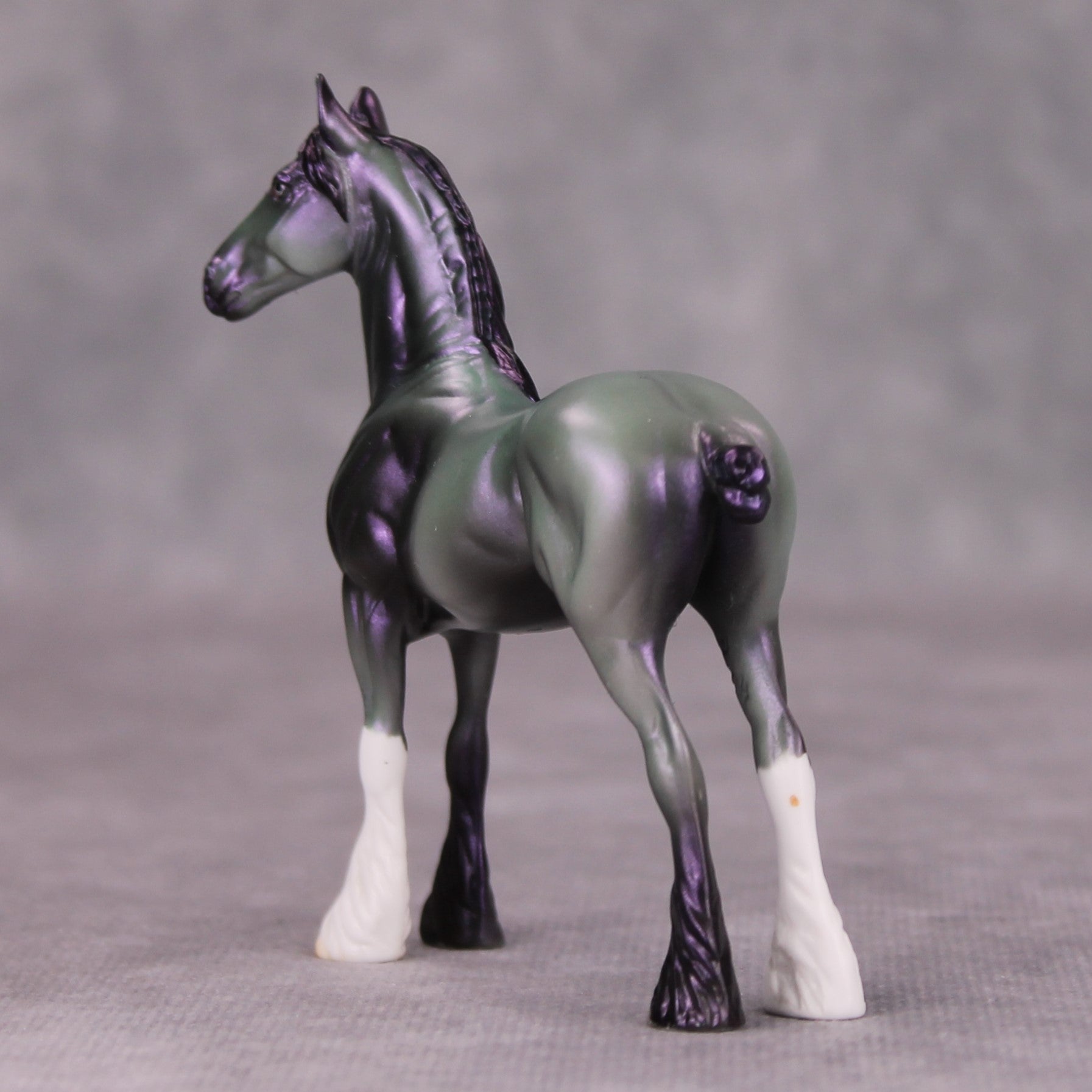 Cork It OOAK Deco Purple Green Draft Chip By Jamie Adamson MM24