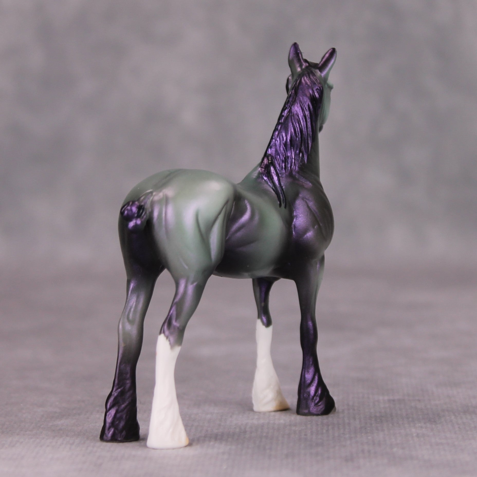 Cork It OOAK Deco Purple Green Draft Chip By Jamie Adamson MM24