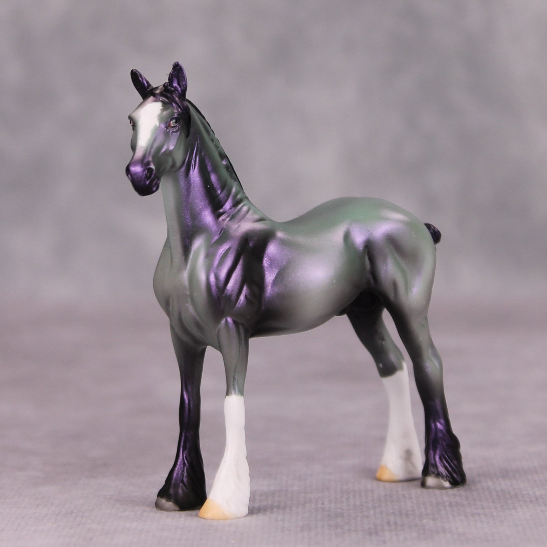 Cork It OOAK Deco Purple Green Draft Chip By Jamie Adamson MM24