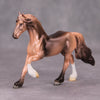 PREVIEW LISTING ONLY Static Electricity OOAK Deco Peachy Grey Friesian Chip By Jamie Adamson MM24