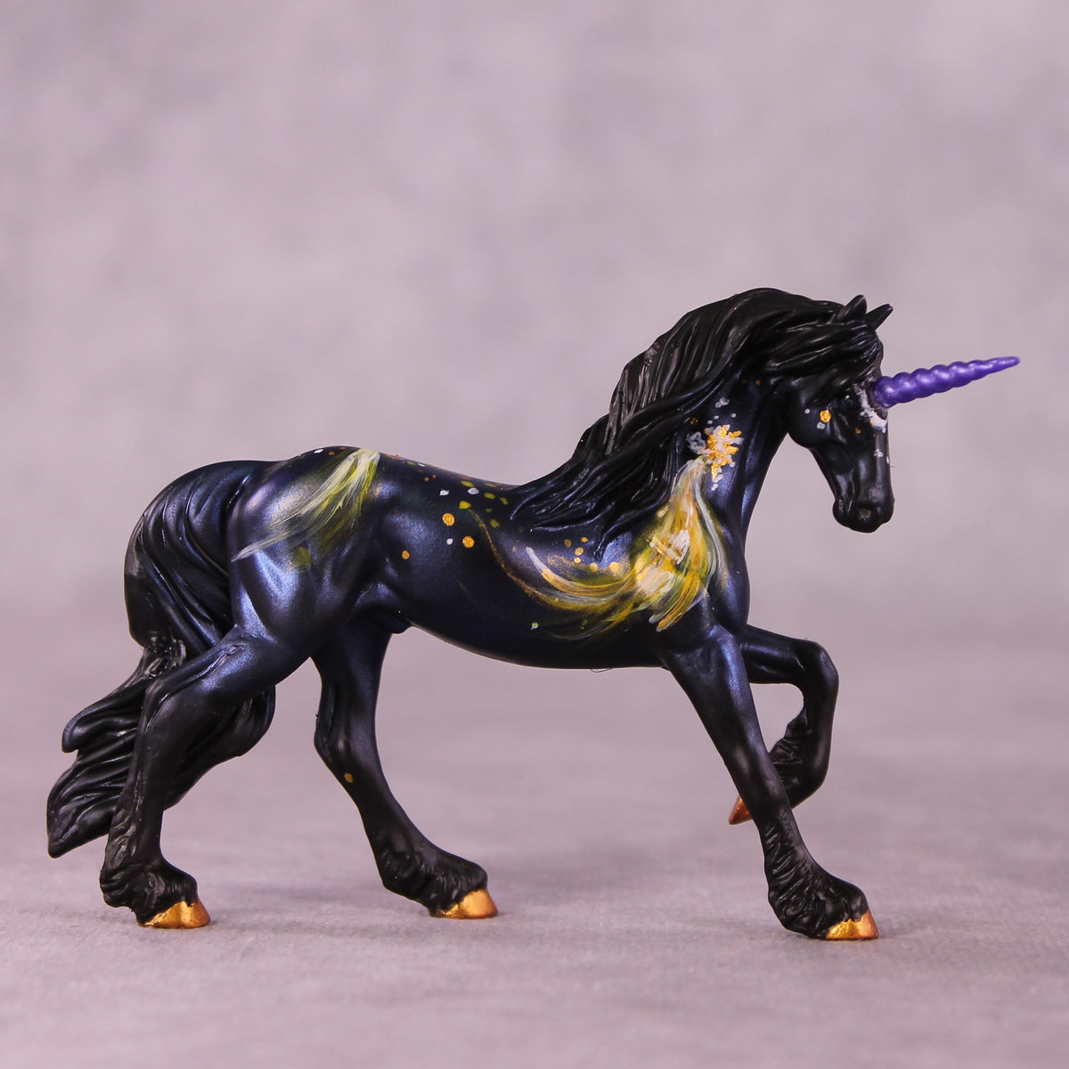 Albireo OOAK FCM Chip Friesian By Kristen Cermele July GemStones Series