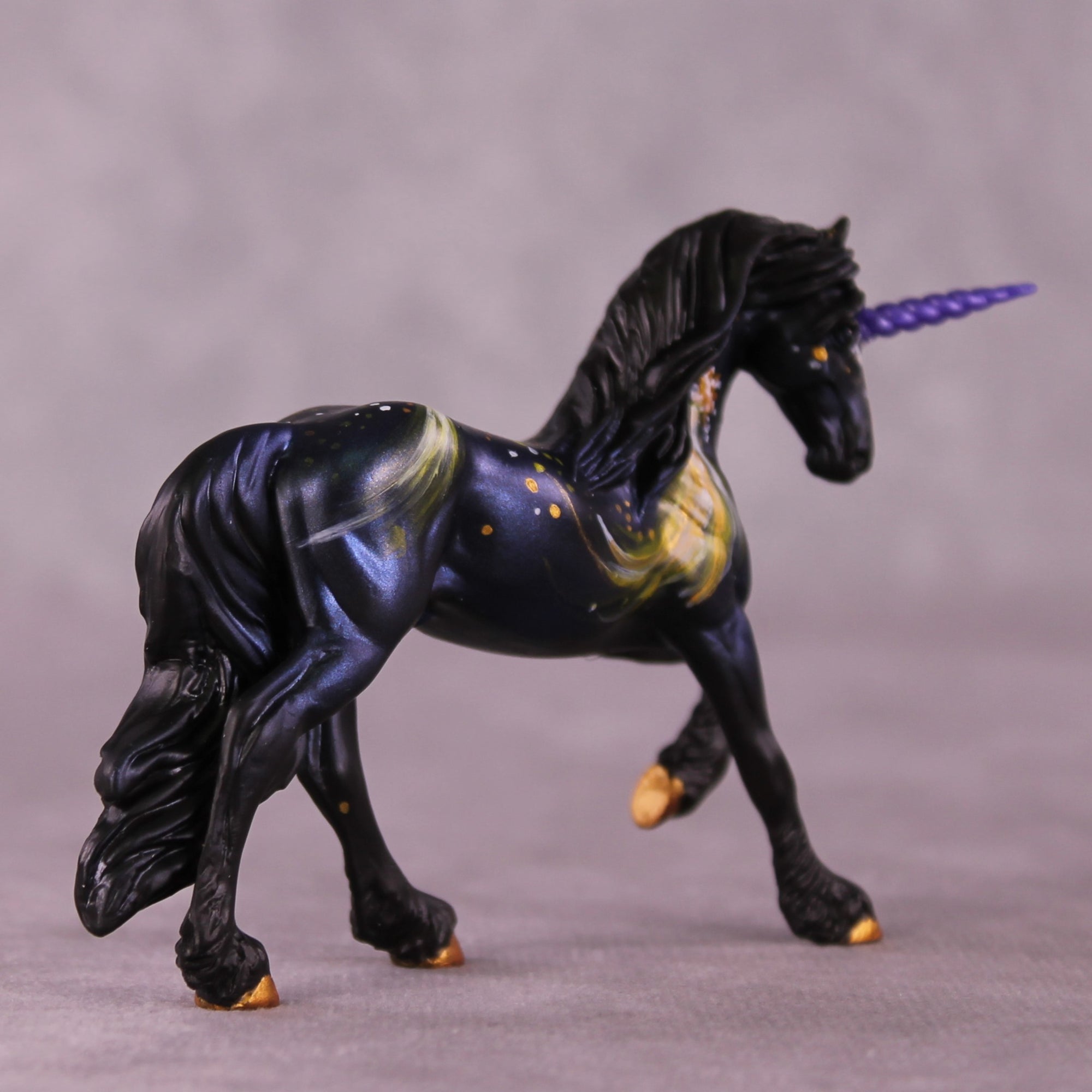 Albireo OOAK FCM Chip Friesian By Kristen Cermele July GemStones Series