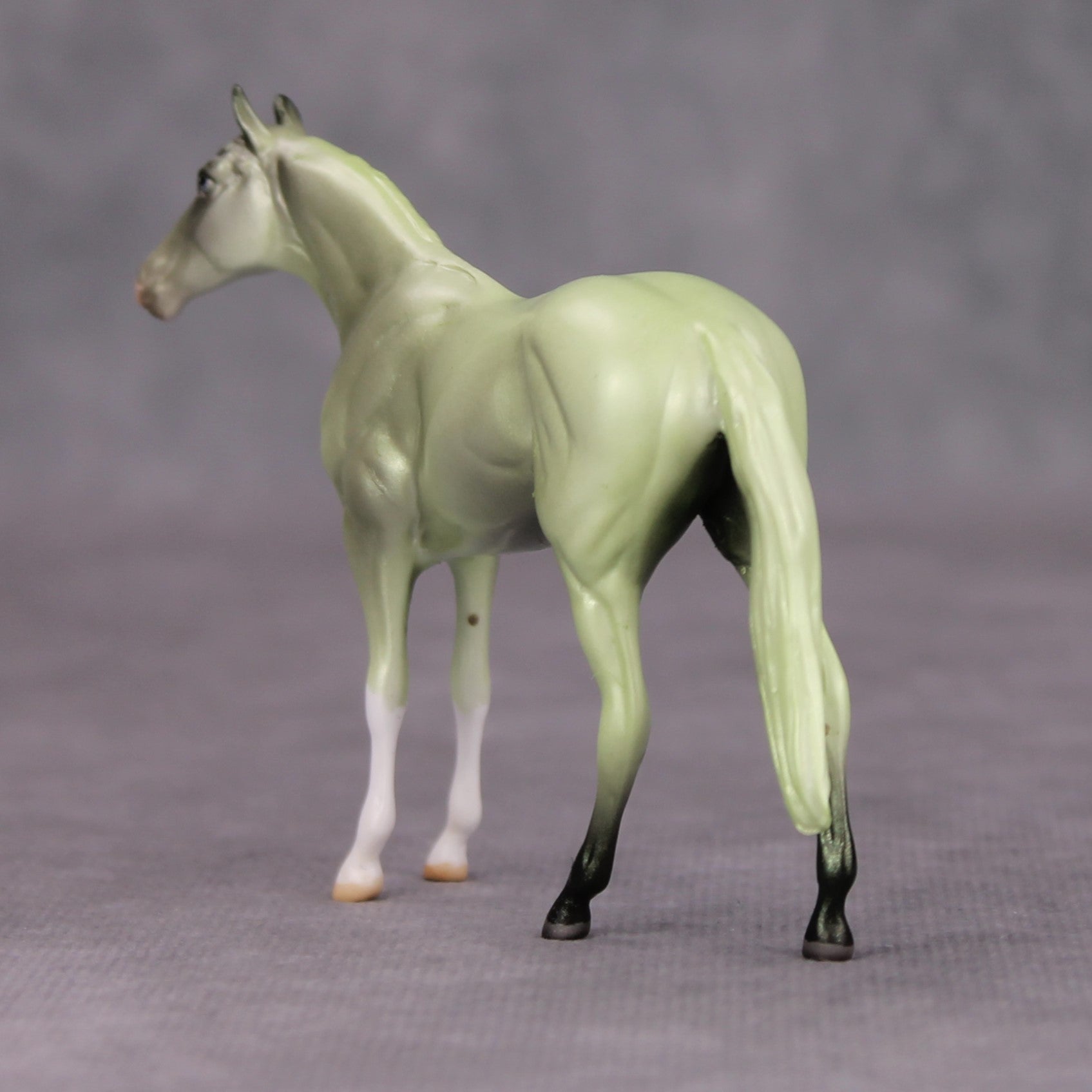 Flying Babies OOAK Deco Light Green Thoroughbred Chip By Jamie Adamson MM24