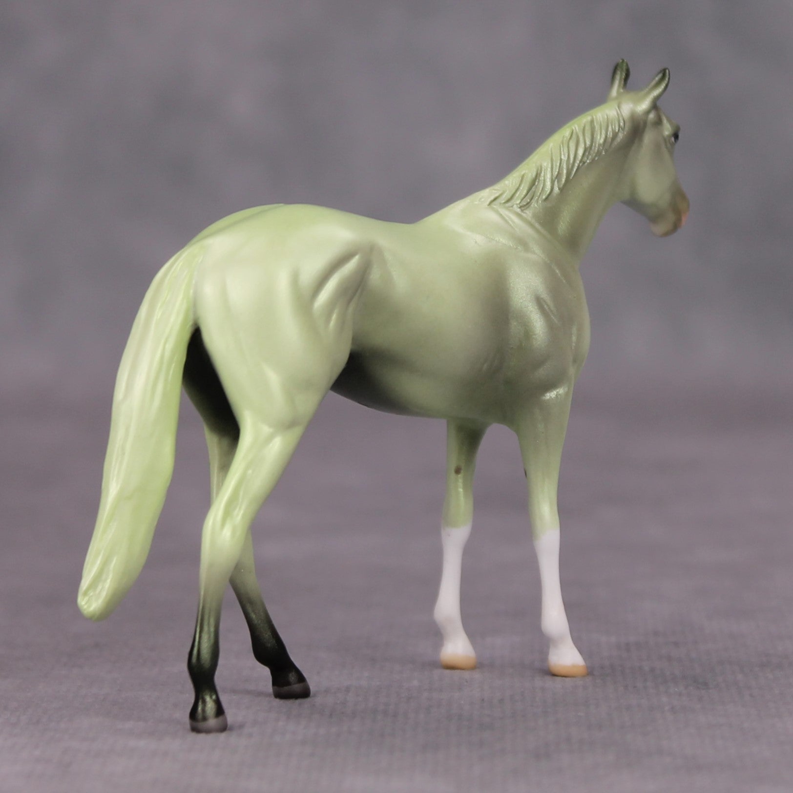 Flying Babies OOAK Deco Light Green Thoroughbred Chip By Jamie Adamson MM24