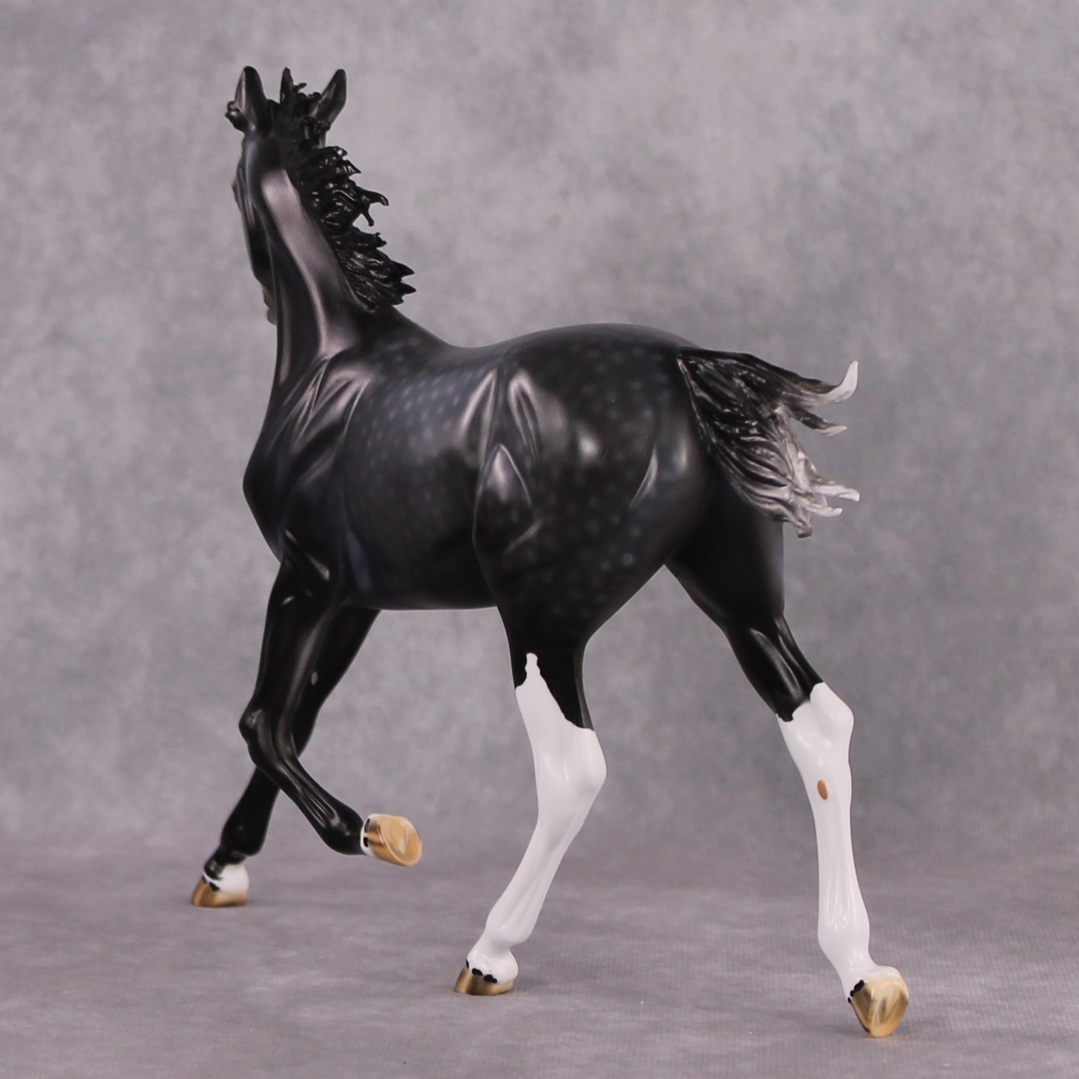 "Turquoise" OOAK Dark Dapple Grey Arabian Yearling by Dawn Quick Best Offer 02/25/2025