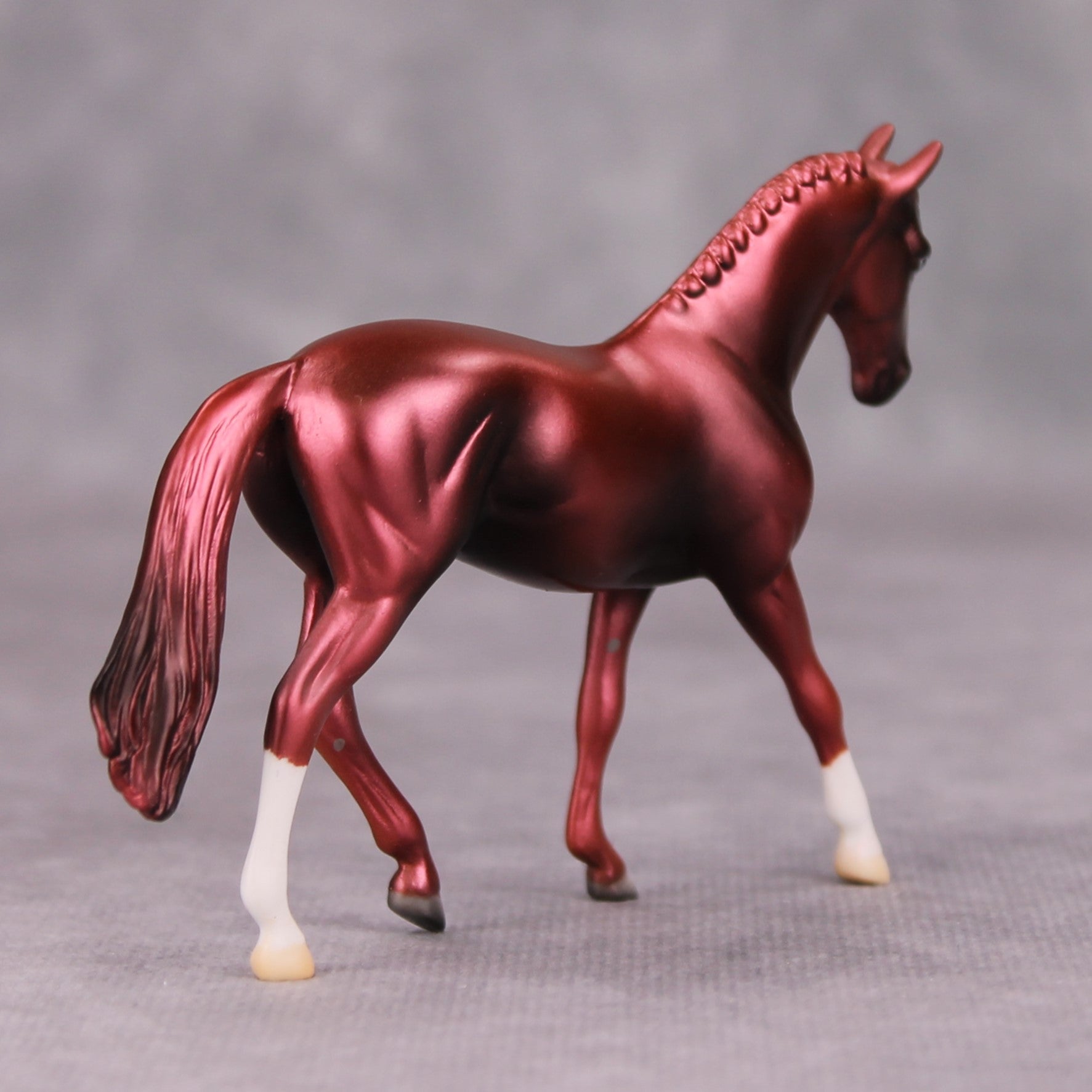 With Miles OOAK Deco Ruby Warmblood Chip By Jamie Adamson MM24