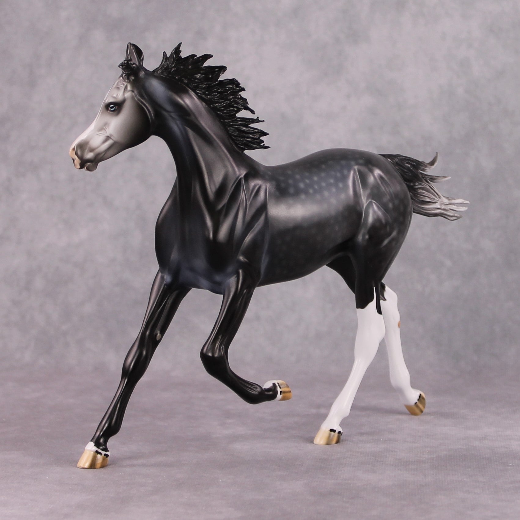 "Turquoise" OOAK Dark Dapple Grey Arabian Yearling by Dawn Quick Best Offer 02/25/2025