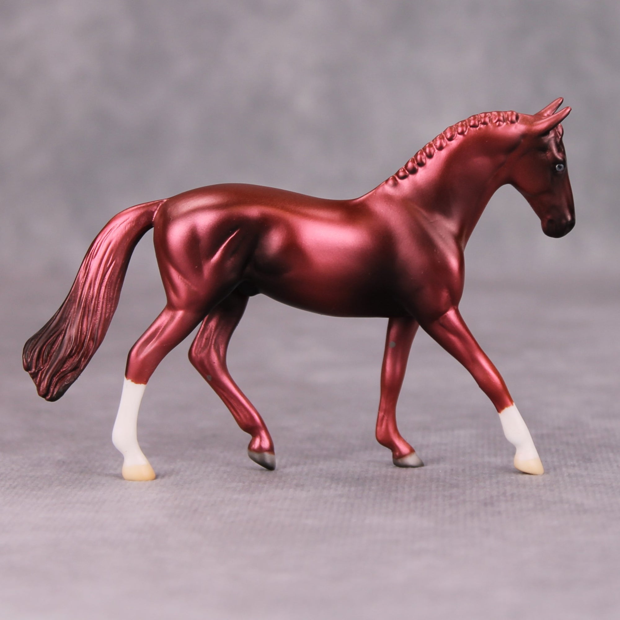 With Miles OOAK Deco Ruby Warmblood Chip By Jamie Adamson MM24