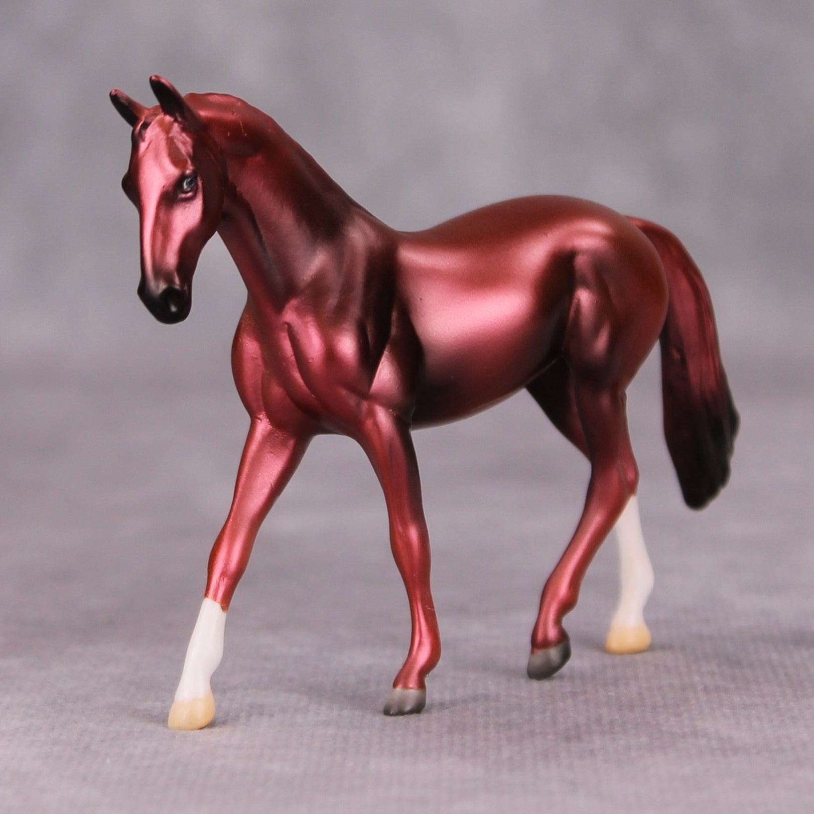 With Miles OOAK Deco Ruby Warmblood Chip By Jamie Adamson MM24