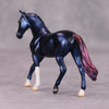 PREVIEW LISTING ONLY Layover OOAK Deco Blue Maroon Warmblood Chip By Jamie Adamson MM24