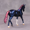 PREVIEW LISTING ONLY Layover OOAK Deco Blue Maroon Warmblood Chip By Jamie Adamson MM24